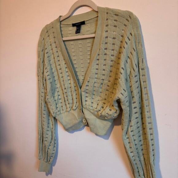 Mint green cropped sweater - Picture 3 of 5